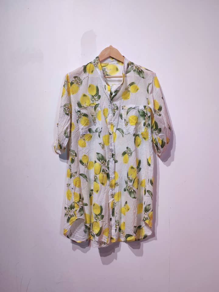 Pomelo paris - Wholesale Button Down Shirt - Women's - LISA LEMON LONG SHIRT NEW5