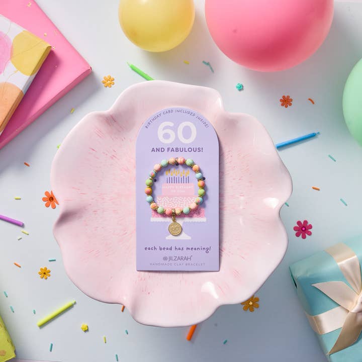 60th Adult Birthday Bracelet for wholesale by JILZARAH