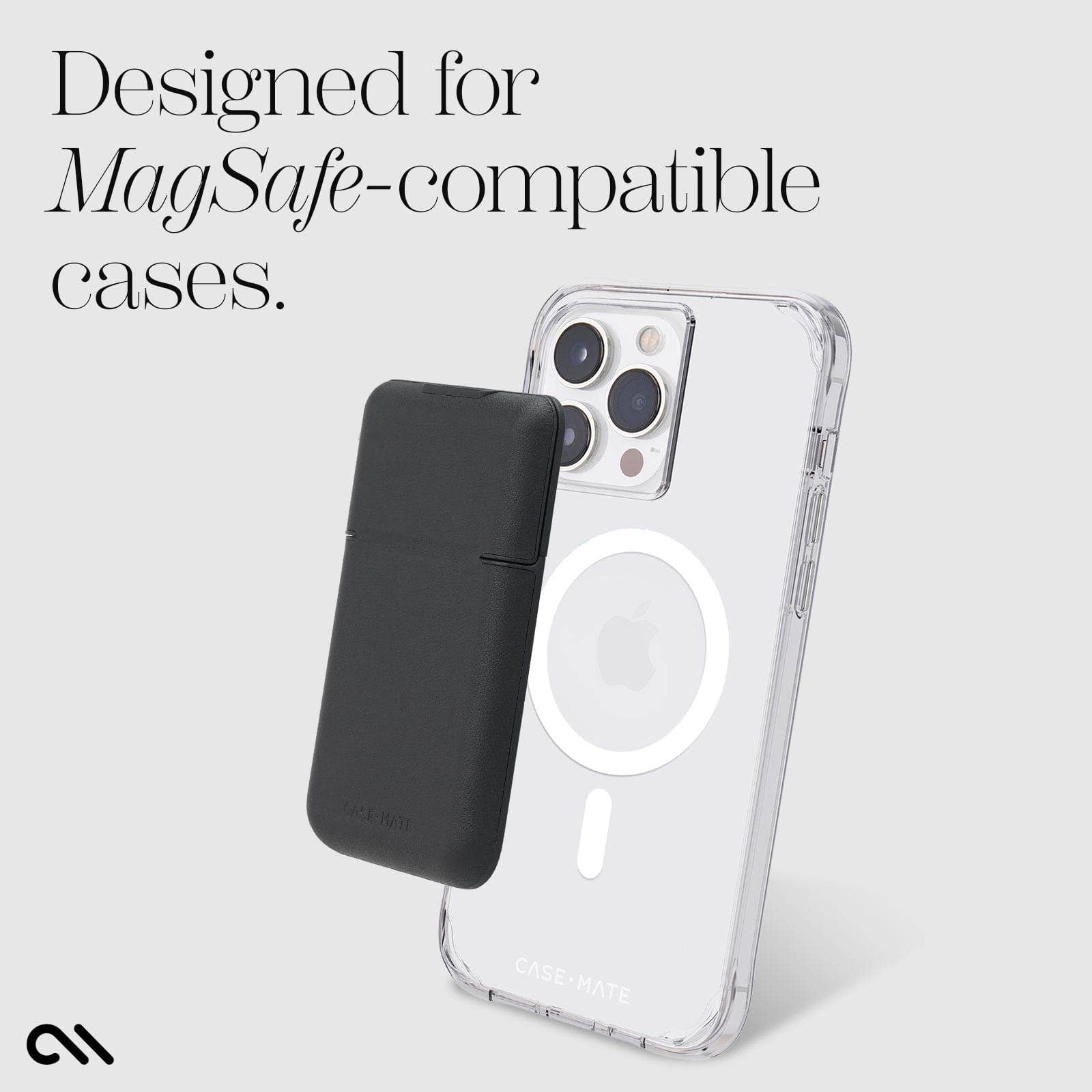 Black MagSafe Leather Flip Wallet for wholesale on Faire6