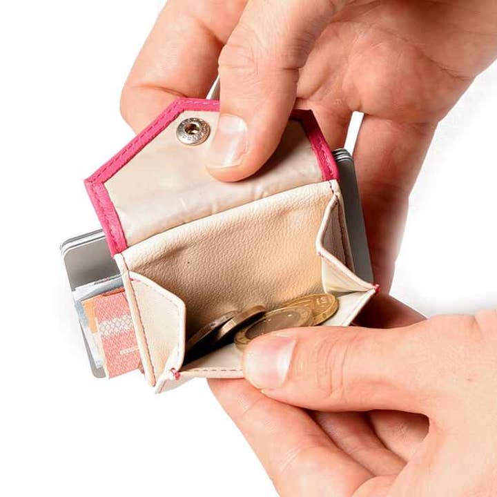 Space Products – Großhandel Brieftasche – Damen – Leder Mini Geldbörse mit Münzfach - duoton - Peak26