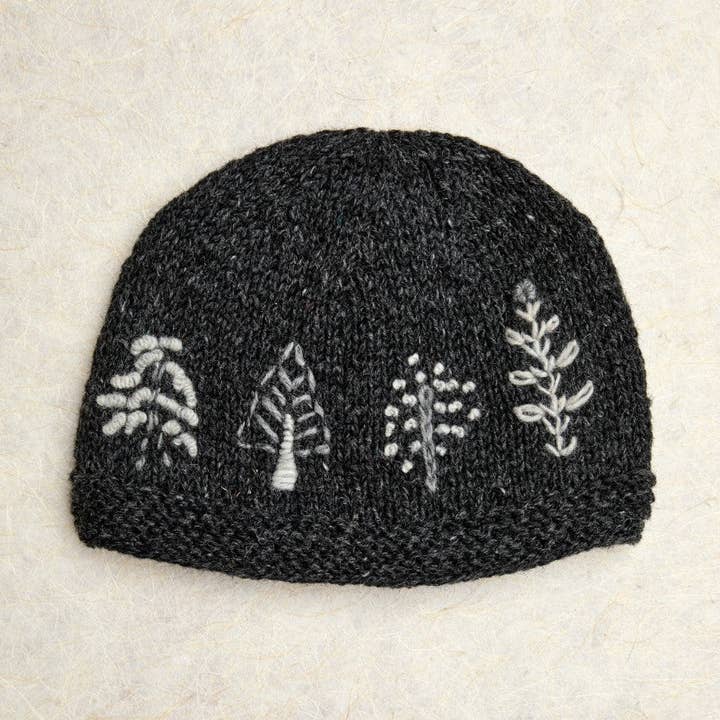 Daphne Charcoal Knit Beanie for wholesale by By Many Hands