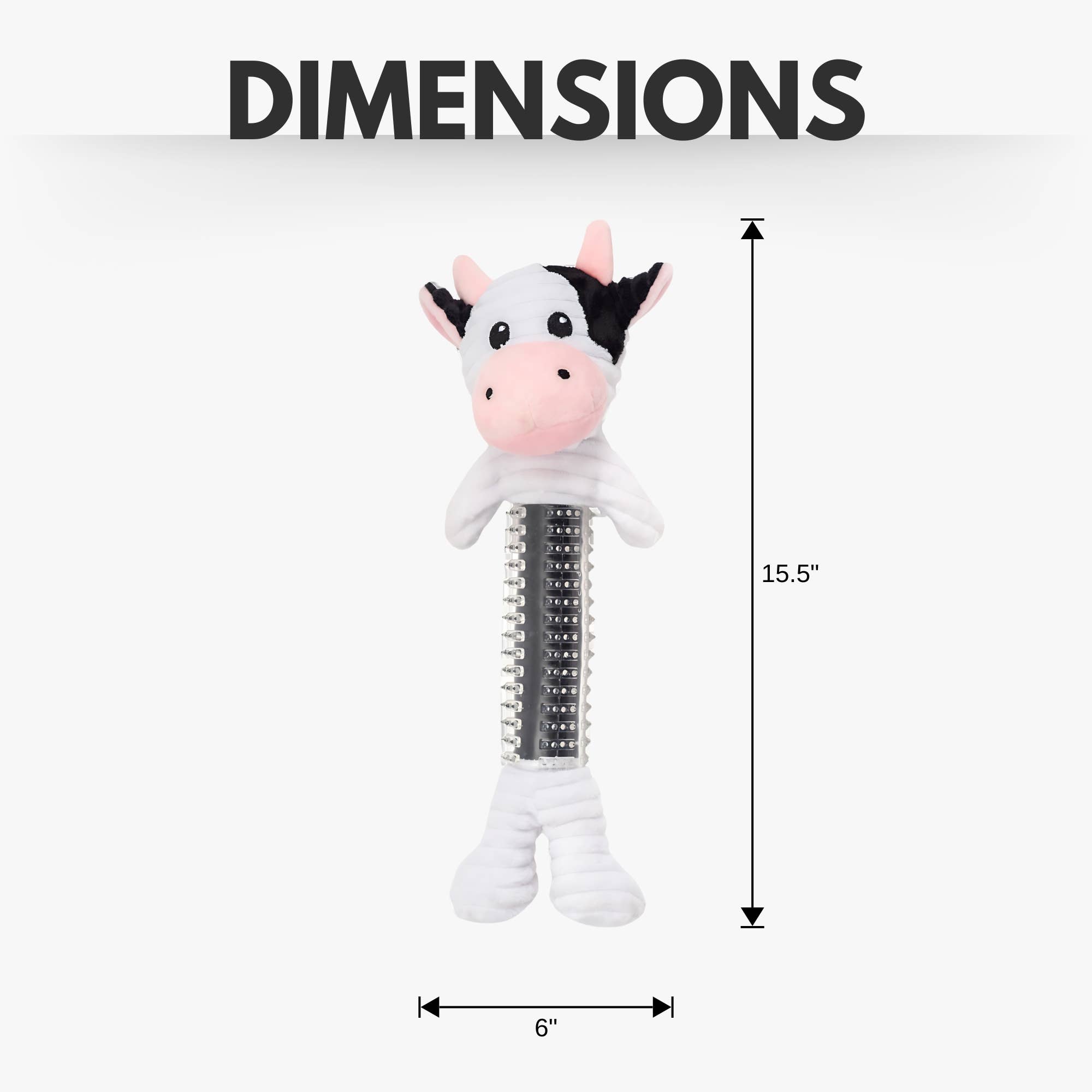 Jojo Modern Pets - Vente Jouet à mâcher – chien - Jouet à mâcher pour chien en velours côtelé noir et blanc5