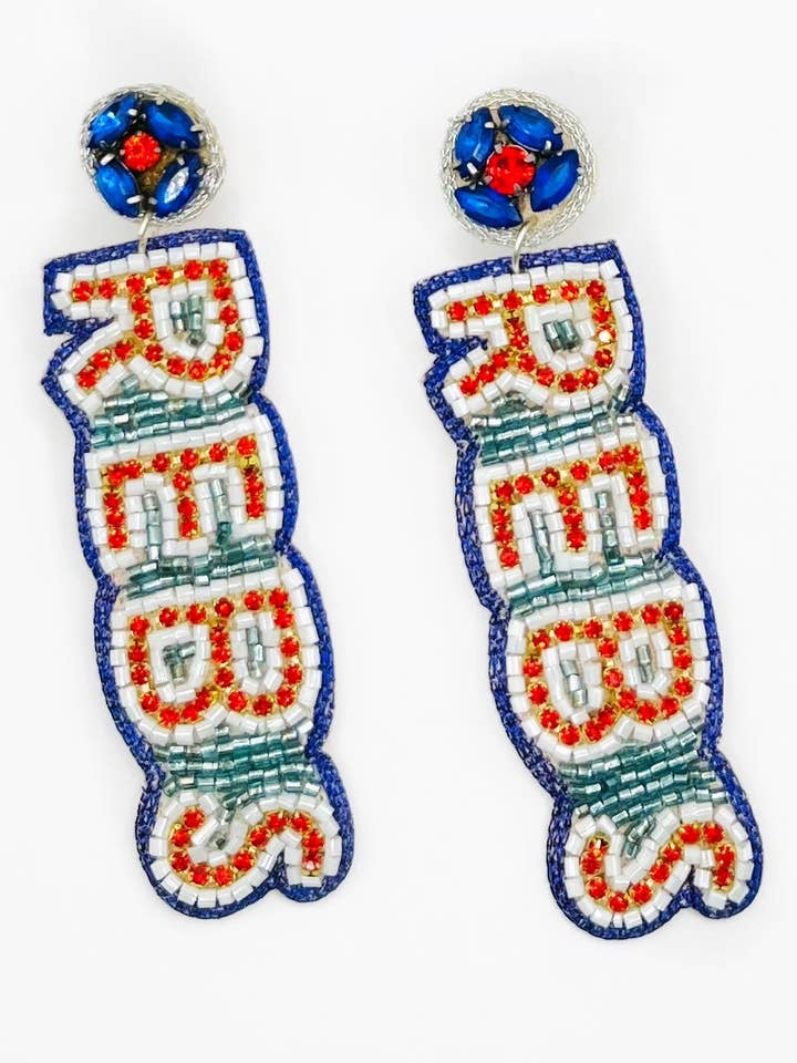 Brincos “Rebs” Demonstrado Old Miss Rebels por atacado de The Pearled Panther