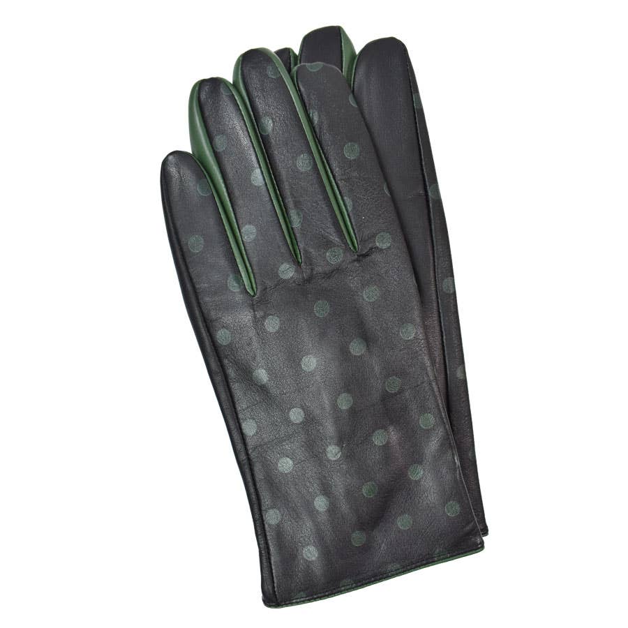 Dupatta Designs - Wholesale Gloves - Women's - Nyla Dotted Leather Driving Gloves O/S MED0