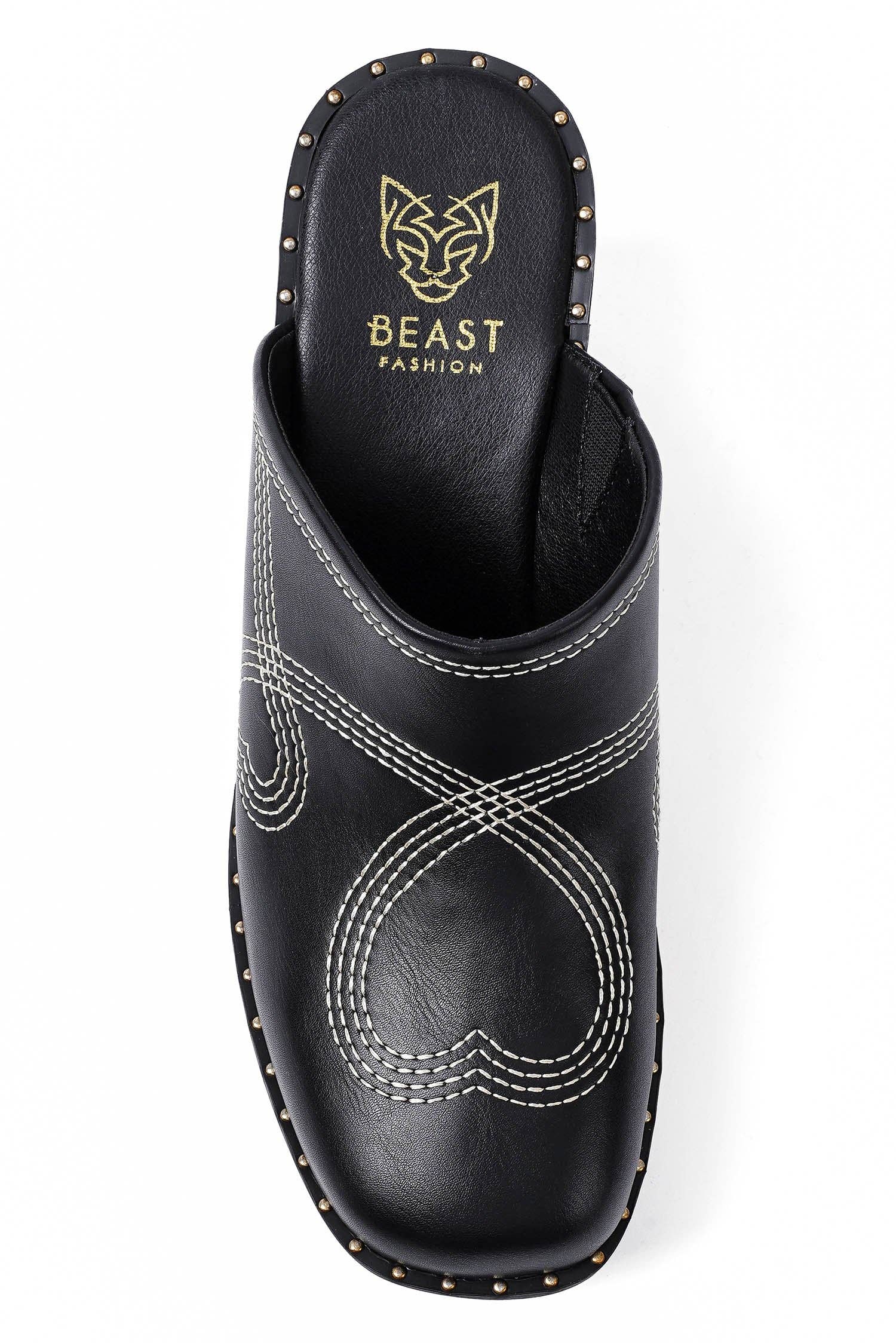 BEAST FASHION – Engroshandel Platform - Dame – PRESLEY-28 Retro Chic Træsplatform Træsko2