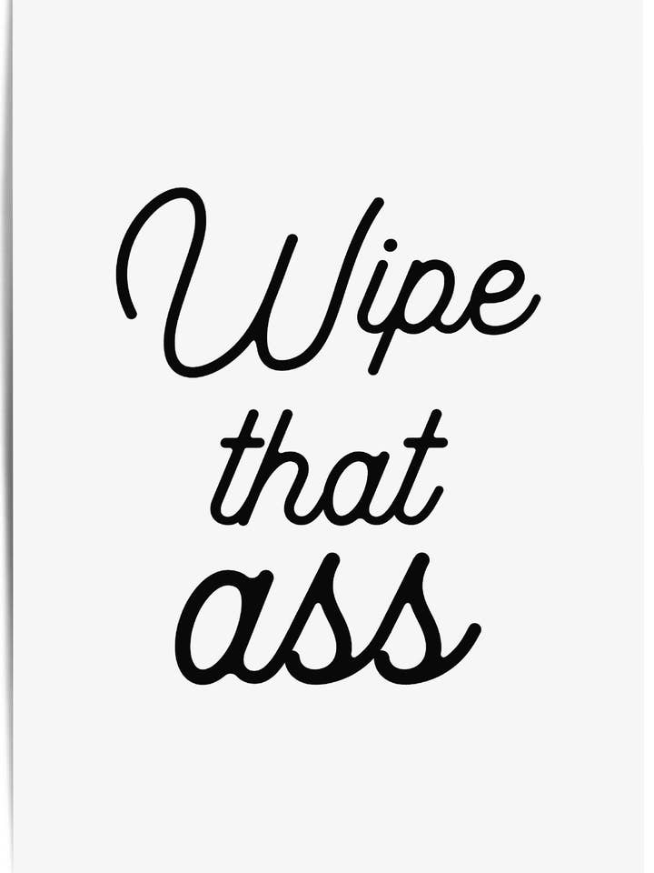 Zwart Wit Badkamer Decor - Veeg Die Kont Badkamer Foto voor wholesale door THE WALL HABITAT