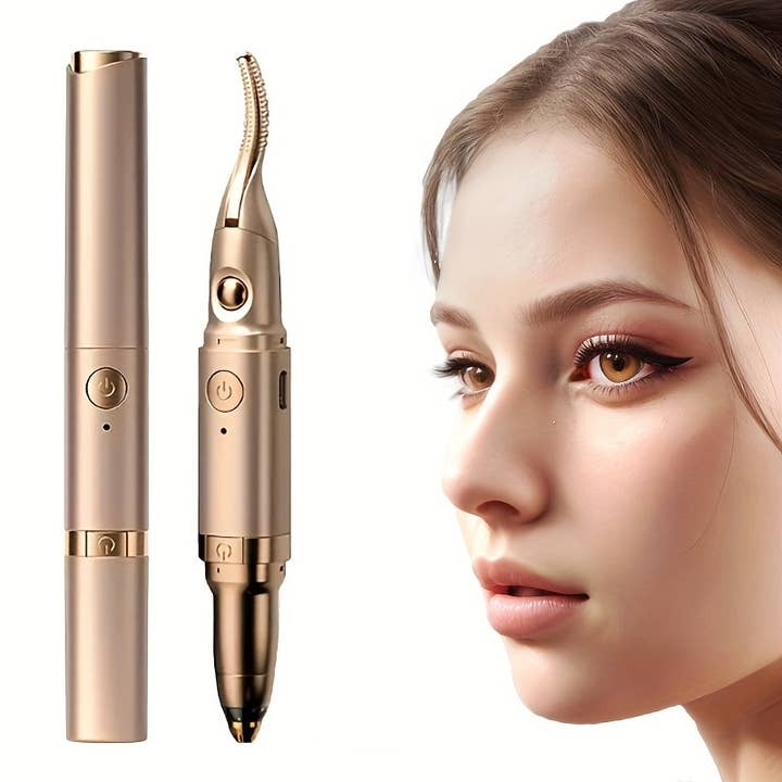 Shop Celino – wholesale Eyelash curler – 2-in-1 Heated Eyelash Curler & Eyebrow Trimmer - Portable2