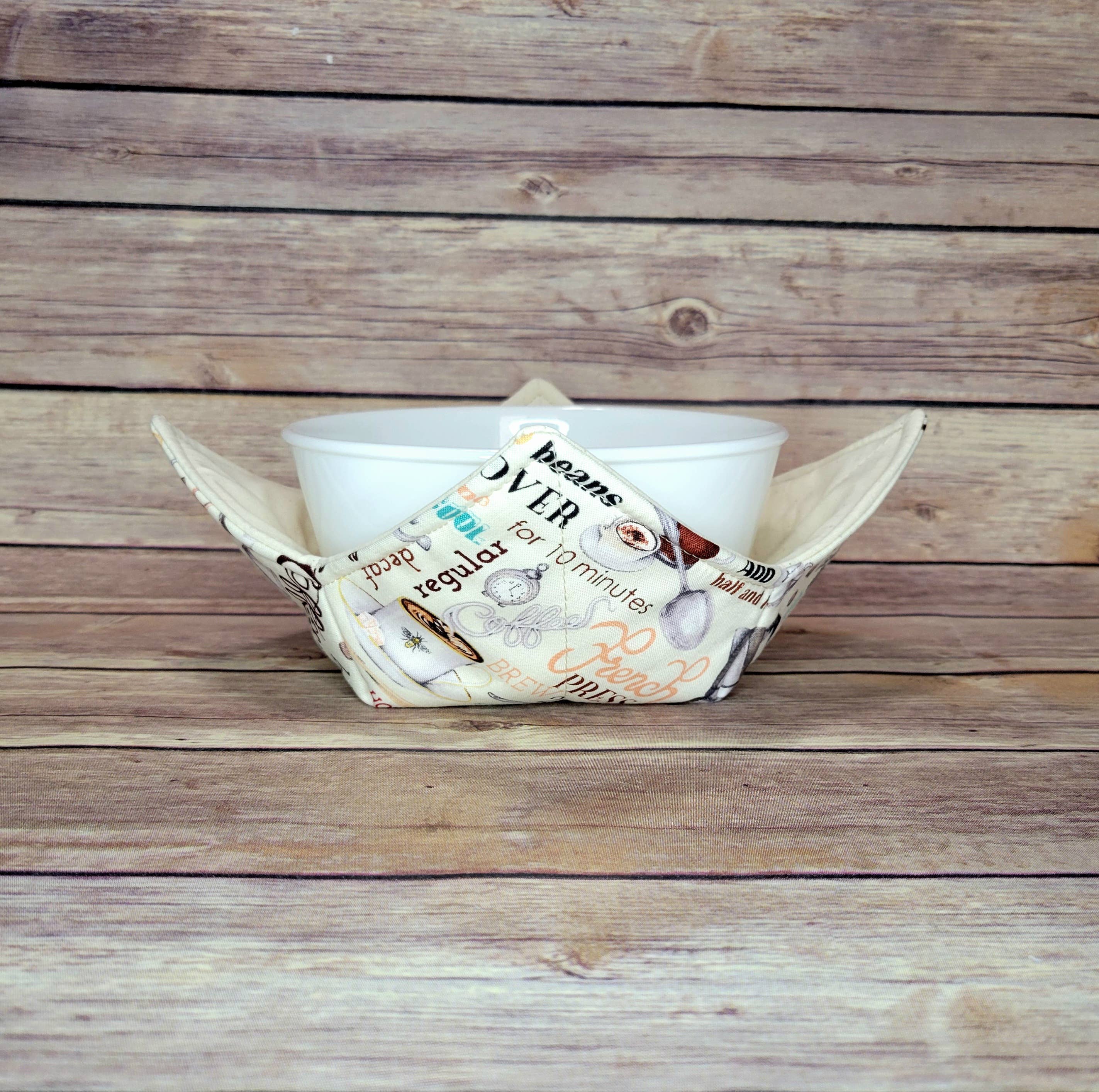 Burpie Bibs Boutique - Wholesale Oven Mitt/Pot Holder - Coffee Cups Bowl Cozy Hot Pad, Latte Cups Padded Bowl Holder5