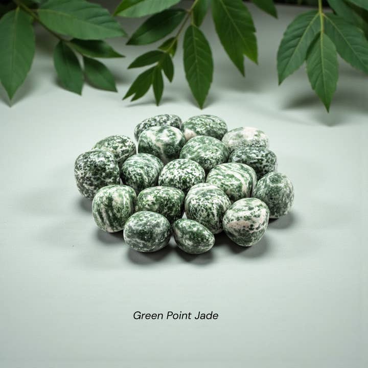 Grüner Punkt Jade getrommelt 20-30mm 1KG/2lbs für den Großhandel von Quasar Gems USA
