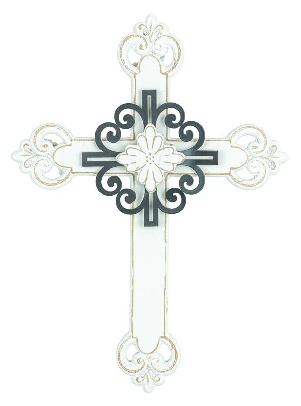 Hanna's Handiworks - Wholesale Decorative Figurine - Cross Black and White 2 Assorted0