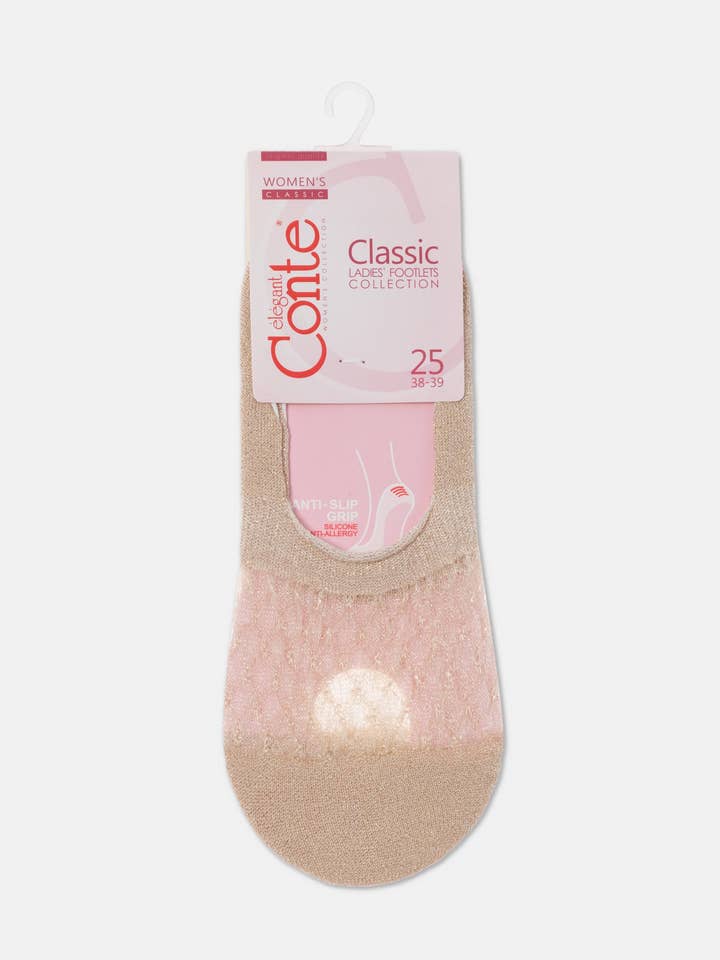 Conte Elegant – wholesale Strumpor - Dam – Fotlösa strumpor Conte Classic - 236 Tillverkade av viskos med lurex