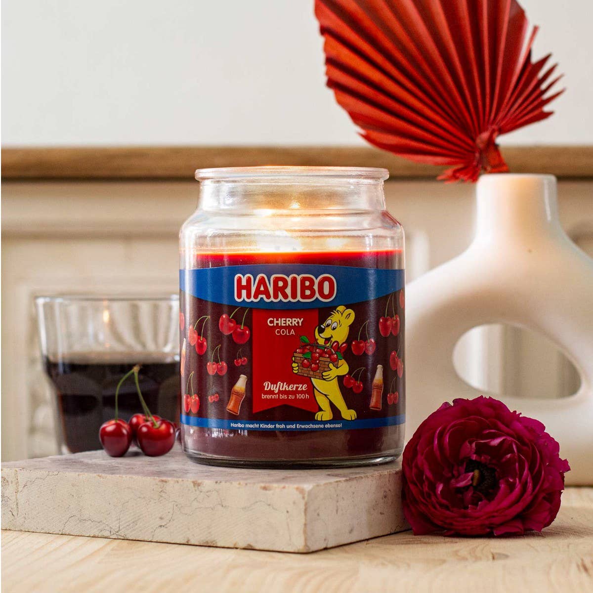 Haribo Duftkerzen - Wholesale Jar/Filled Candle - Haribo Cherry Cola scented candle - 510g1