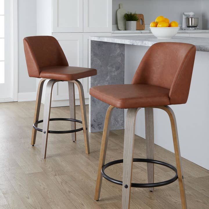 LumiSource and Grandview Gallery - Wholesale Stool - Toriano 26" Fixed Height Counter Stool Q - Set of 257