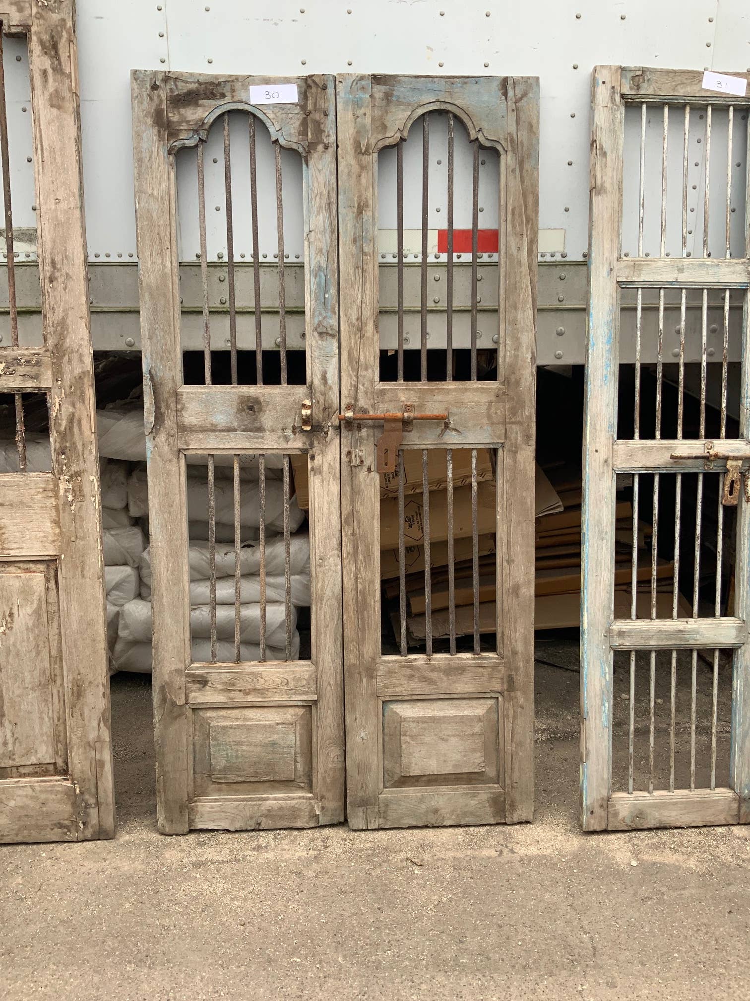 Wilco Home - Wholesale Decorative Panel - Vintage Iron Bar Door Panels in Solid Wood15