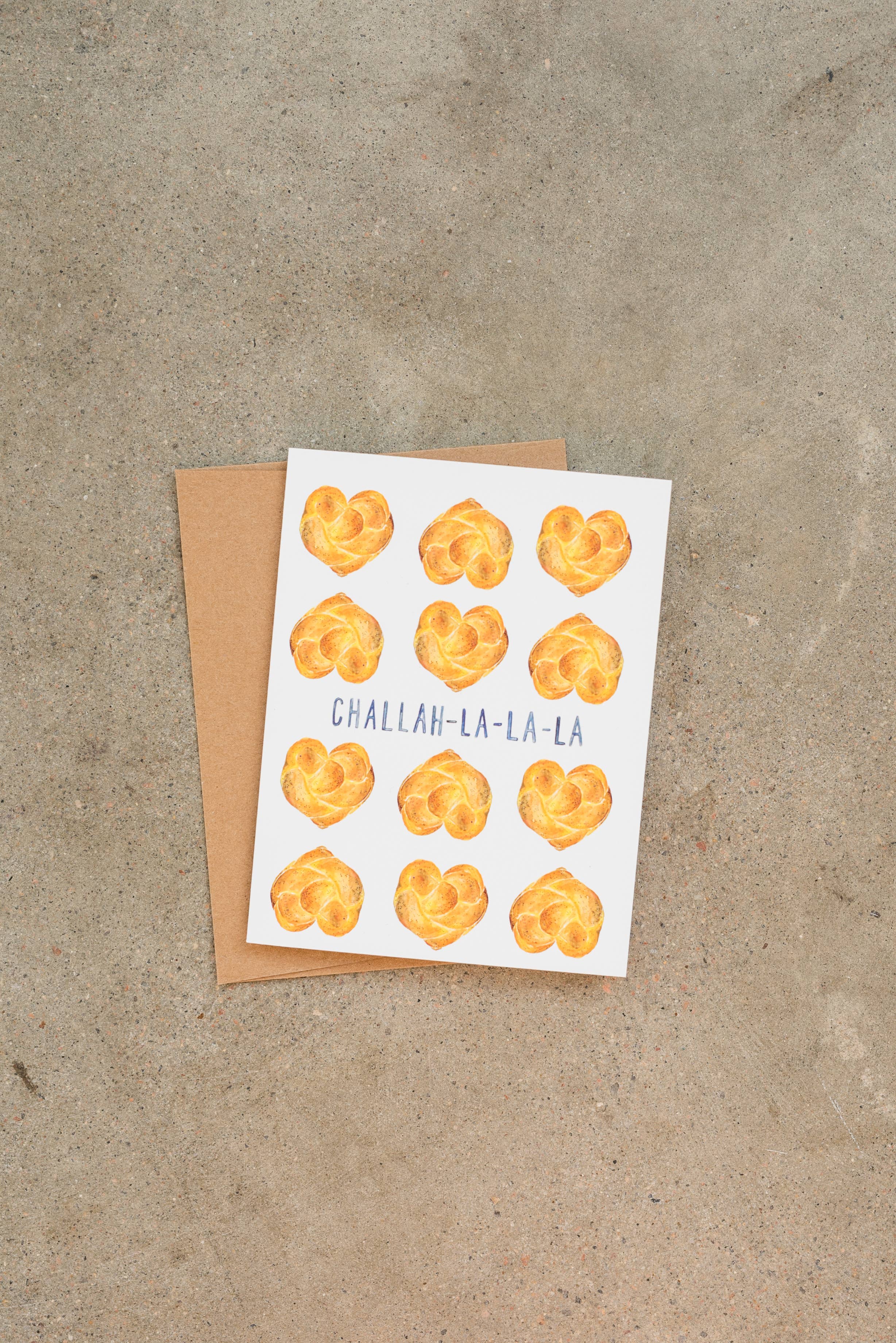 Lana's Shop - Wholesale Chanoeka-kaartje - La La Hanukkah wenskaart1