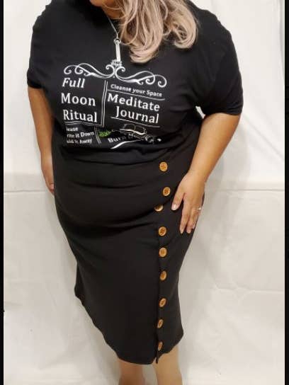 Lacey Button Down Skirt for wholesale by Edna SMaK Apparel