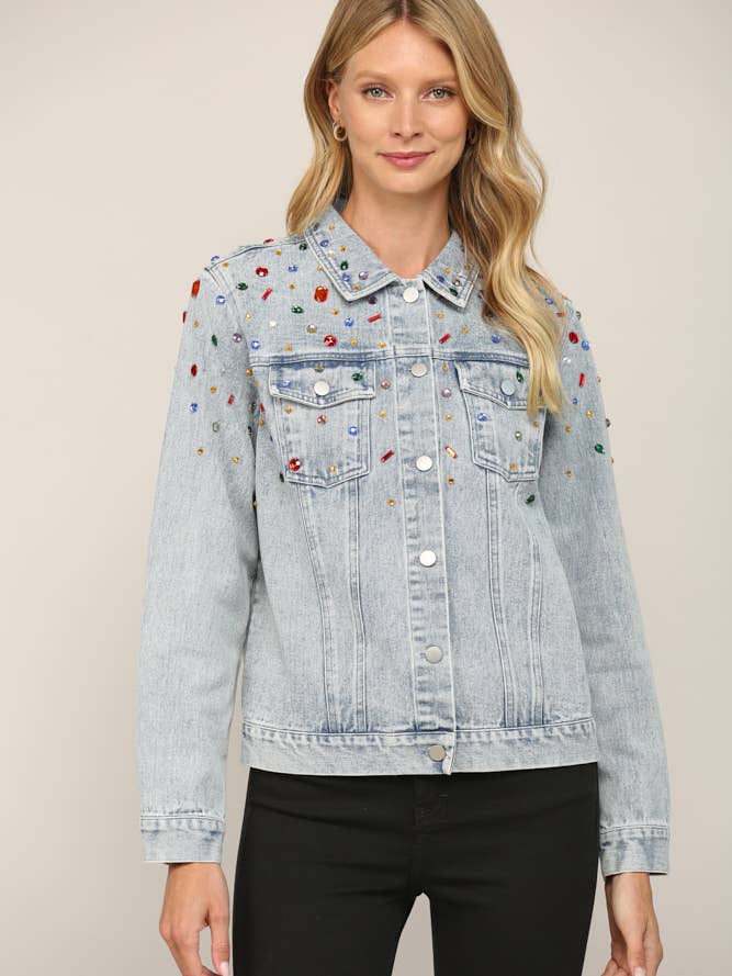 JÓIA CASACO JEAN EMBELEZADA FJ70043 por atacado de FATE