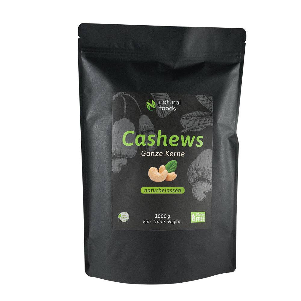 Natfoods GmbH - Wholesale Nuts - Premium natural cashew kernels, 1kg cashews0