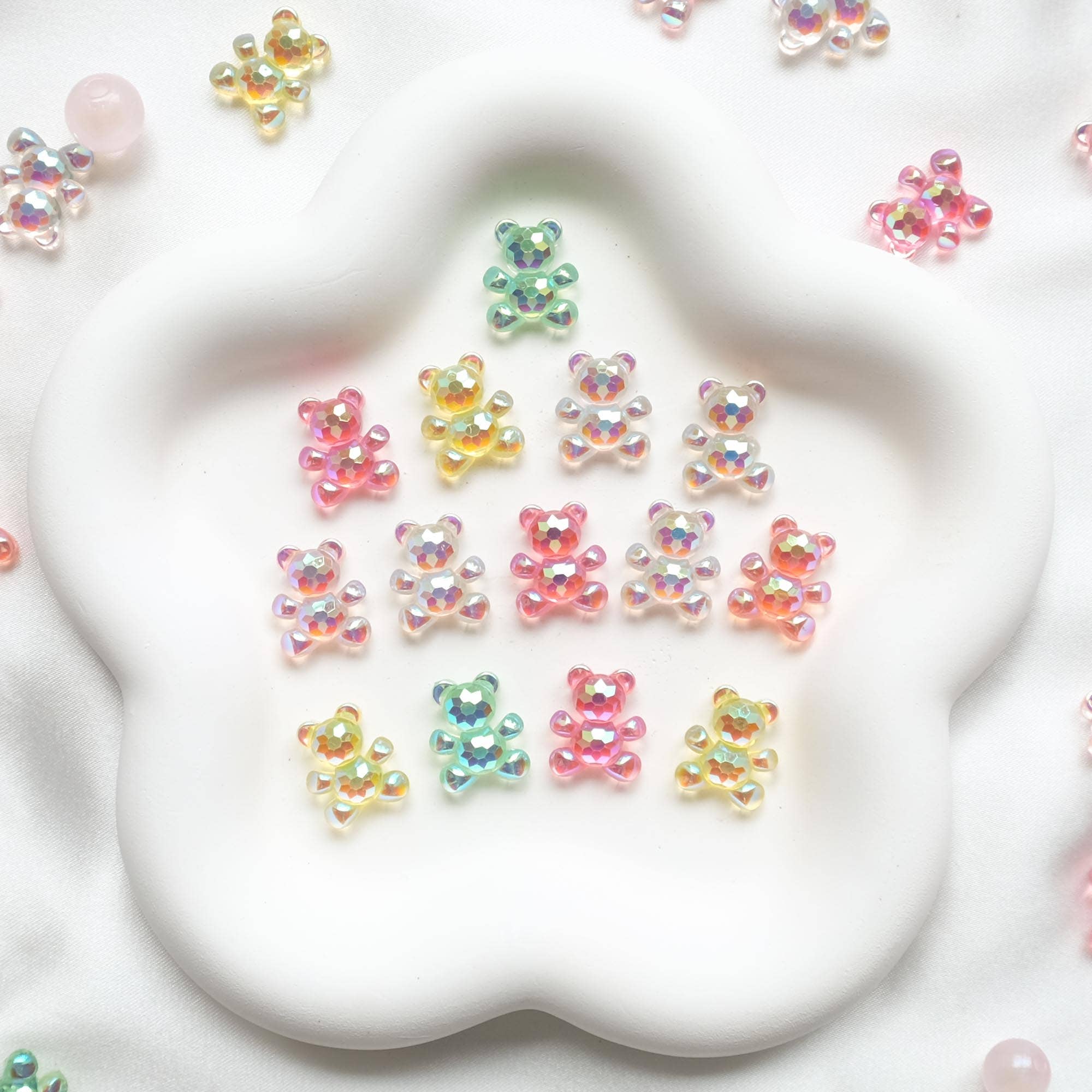 Moon Bunny - Vente Matériels de bricolage - Ours holographique à multiples facettes (4 pièces)2