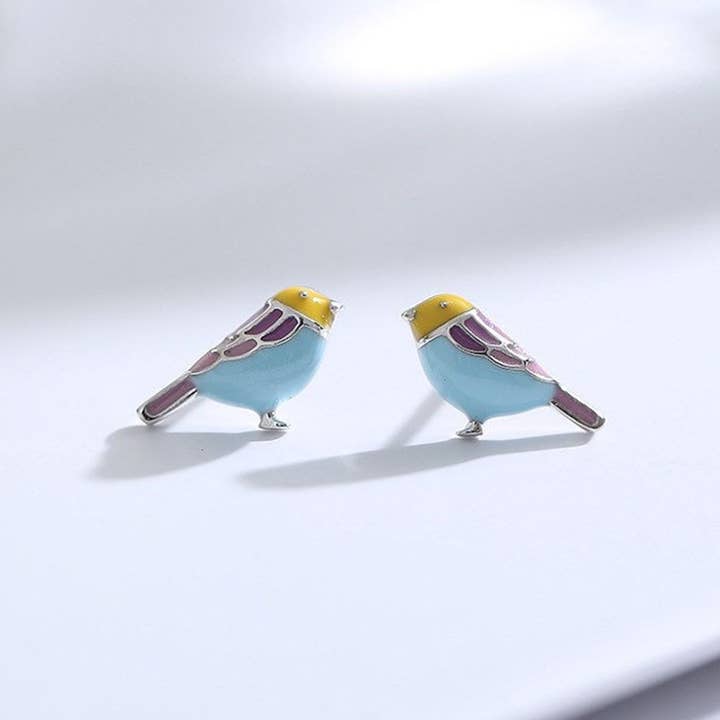 Ashlen - Wholesale Stud/Post Earrings - TINY BIRD EARRINGS (PAIR)3