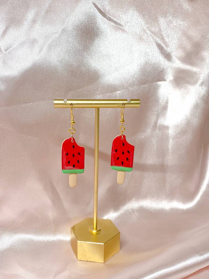 Watermelon Popsicle Earrings for wholesale by Floreciste