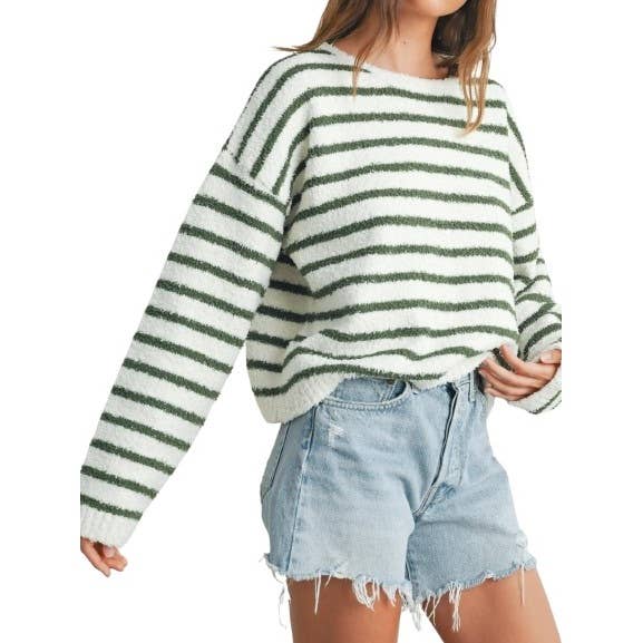 Basic Striped Knit Sweater Timeless Comfort and Effortless S for wholesale by Blue Bunny Inc