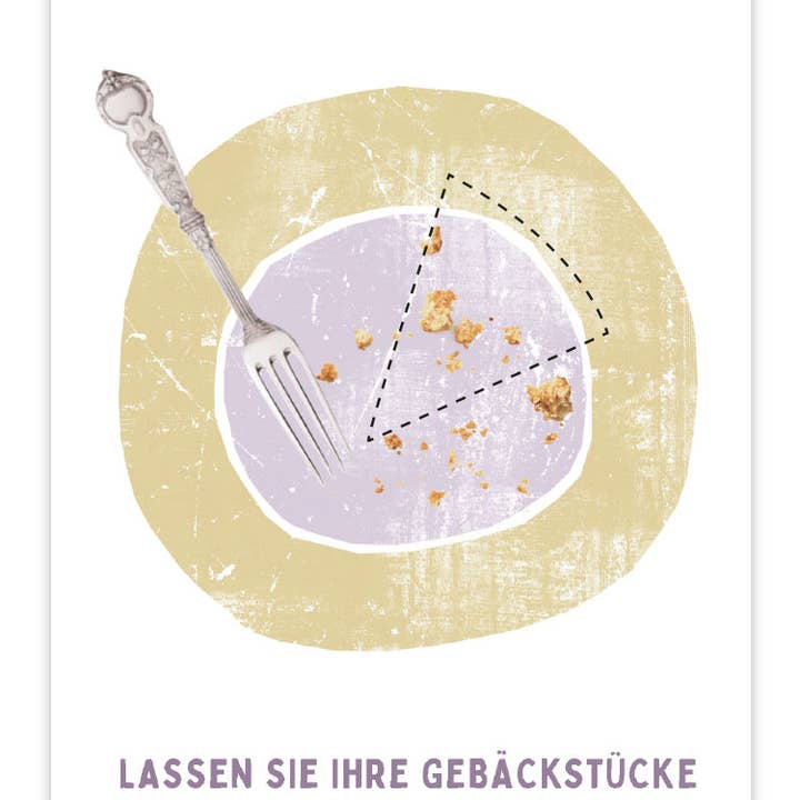 Postkort DE Efterlad dine kager... for engroshandel hos Fritzante