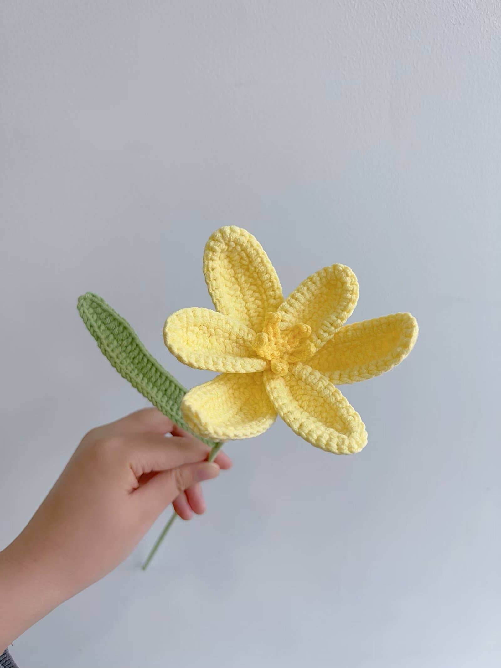 Lilyrosy（Duty free) - Vente Fleurs artificielles - Tulipe au crochet Lilyrosy, cadeaux faits main2