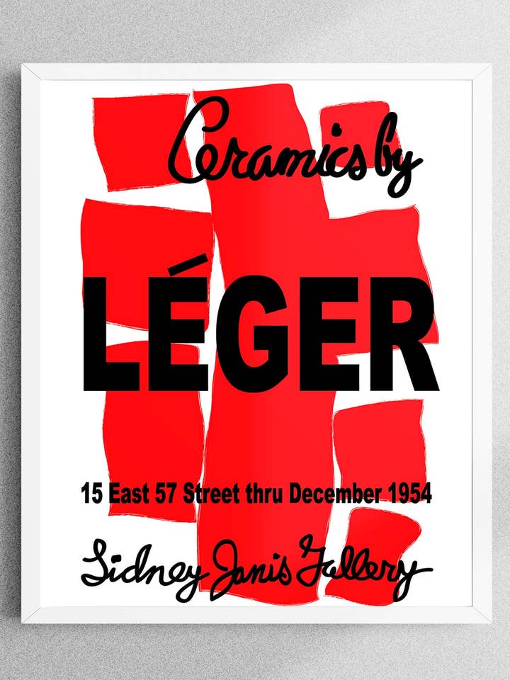 CERAMICS BY LÉGER 1954 for wholesale by PRINTTT STUDIO