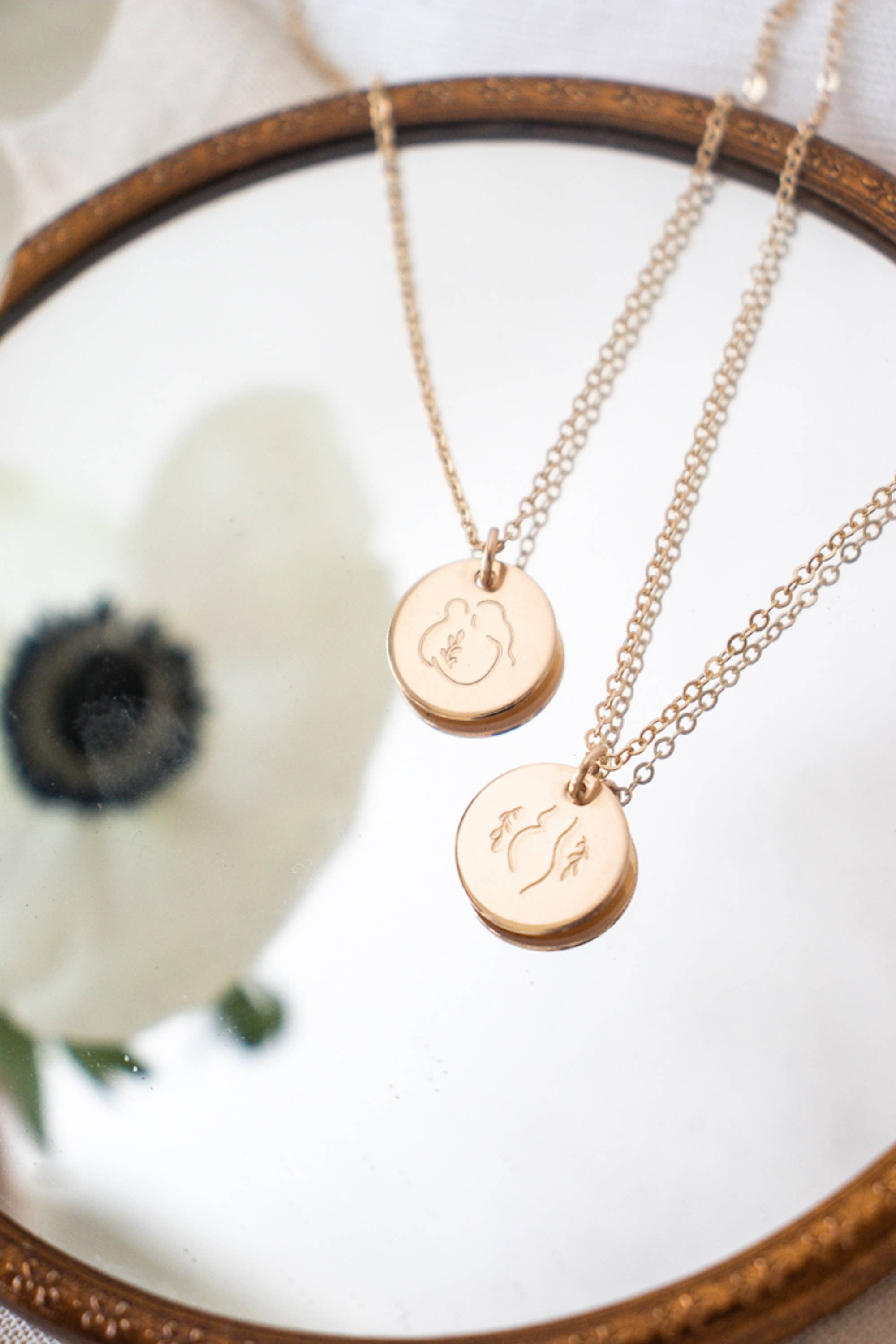 Emery and Opal – wholesale Pendant/charm necklace – Body Positive Woman Empowering Necklace3