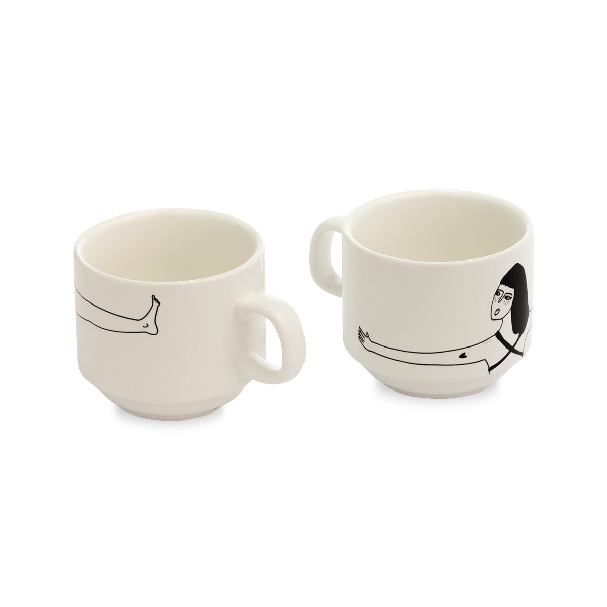 helen b - Wholesale Coffee Mug - stackable mugs my favourite underwear (set*2)2