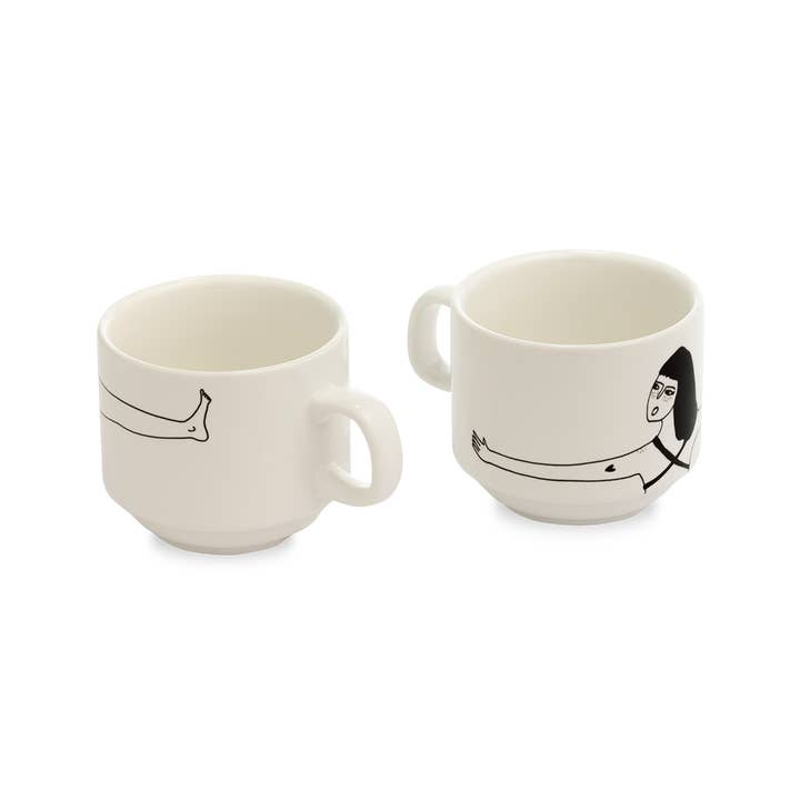 helen b - Wholesale Coffee Mug - stackable mugs my favourite underwear (set*2)2