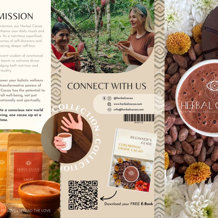 Herbal Cacao - Wholesale Cookbooks & Food - Herbal Cacao Brochure (50x)1
