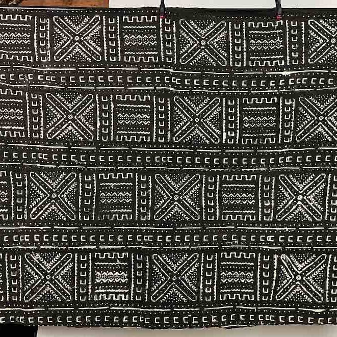 Toile de boue Batik contemporaine Mali Textile africain | 60 « x 40" pour la vente par The Niger Bend