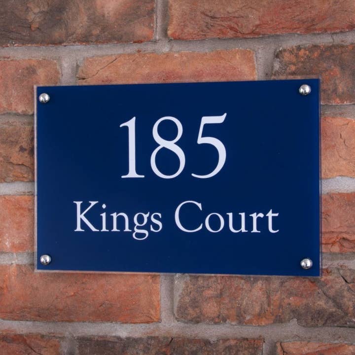 Rektangel akryl husskylt 60X30cm för wholesale av The House nameplate company