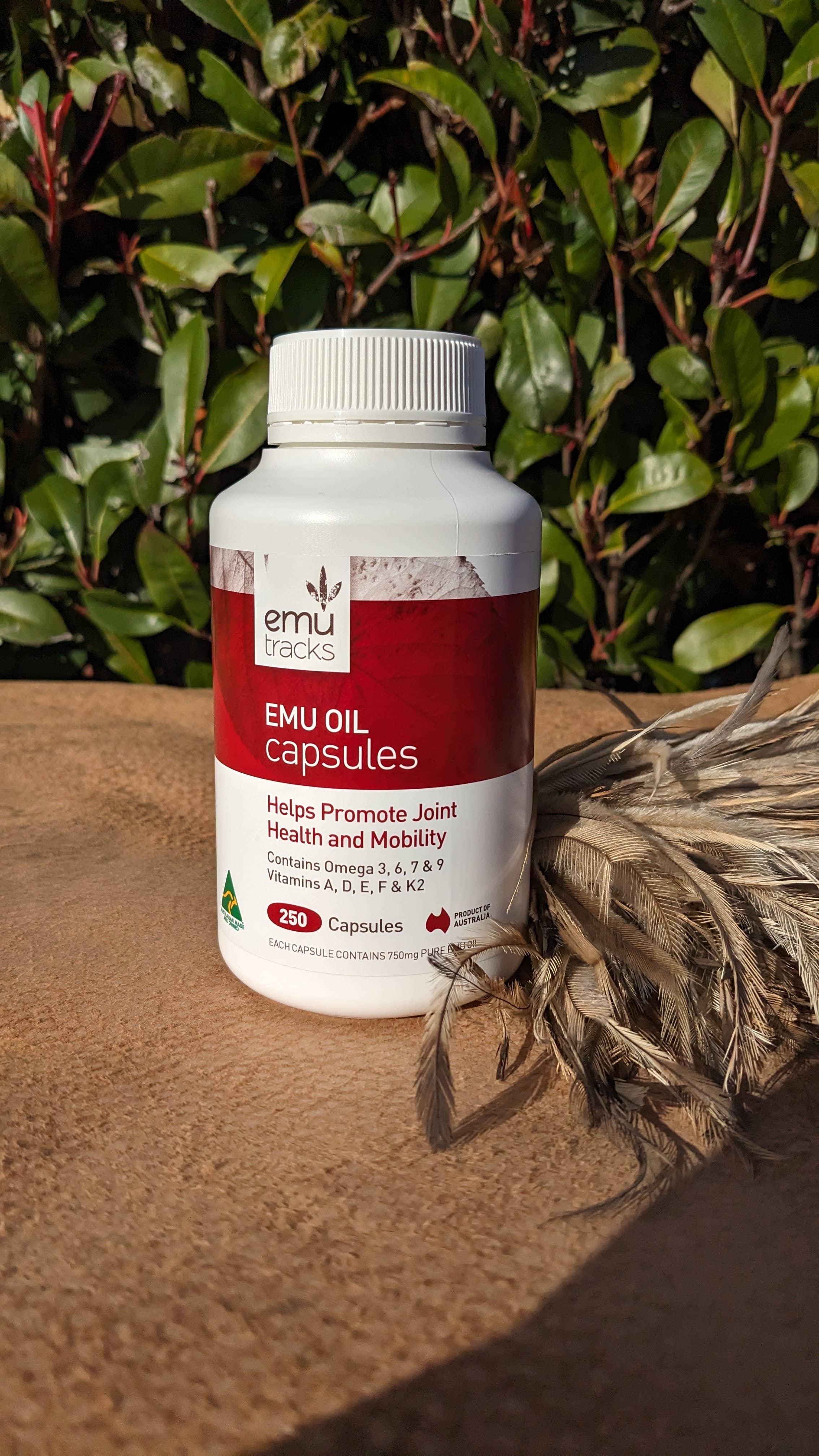 EMU TRACKS – Großhandel Nahrungsergänzungsmittel/Vitamin zum Einnehmen – Emu-Öl-Kapseln1