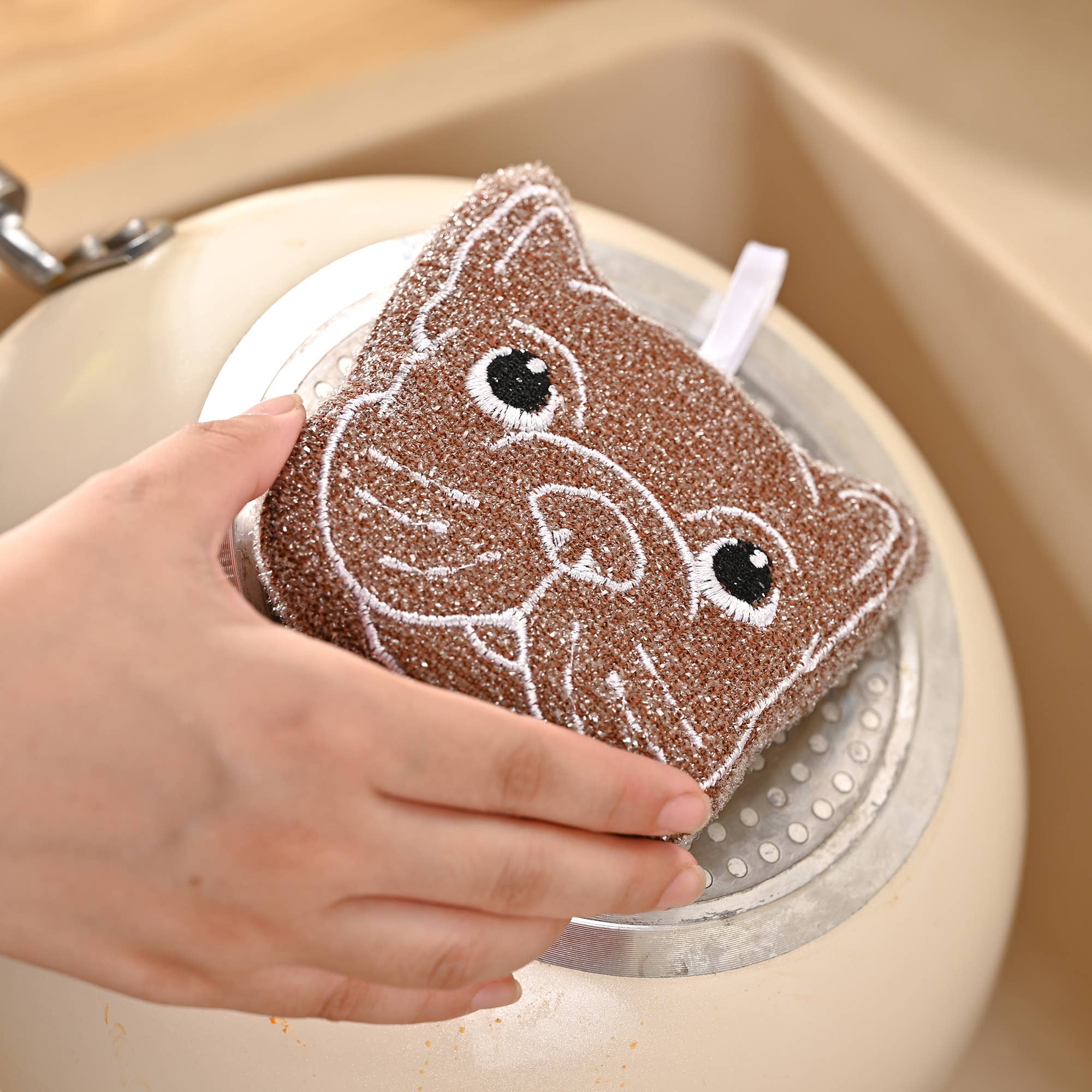 Fox Run Brands - Wholesale Schoonmaaksponsjes - Fox Run Bulldog Keukensponsenset, Multicolor Pak van 36