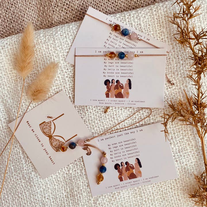 Typisch Shanna – Engroshandel Perlearmbånd – Gemstone Affirmation Armbånd - Jeg er perfekt