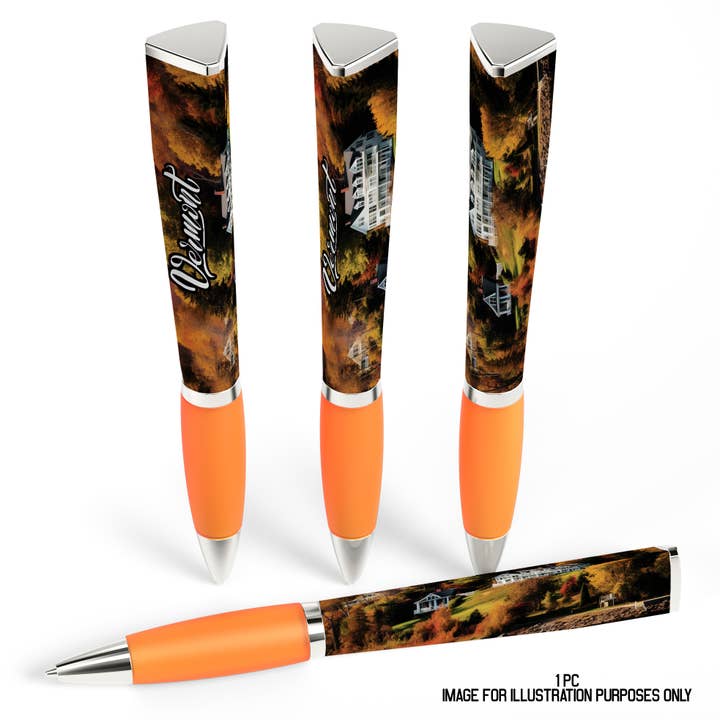 Destination Souvenir Ballpoint Pen, 3-Sided (Vermont) for wholesale by GMG Works