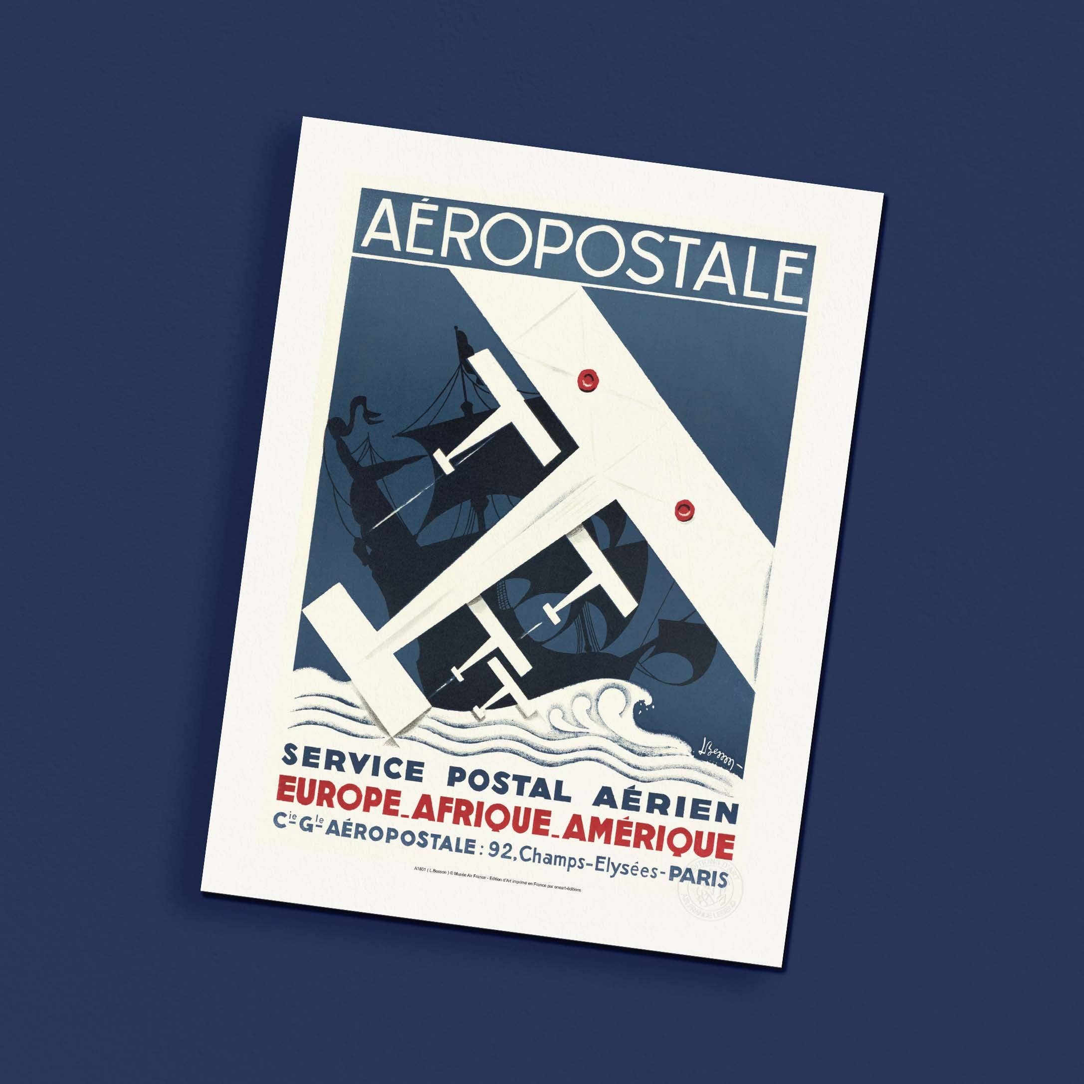 Oneart - Wholesale Poster - Air France Aéropostale Poster / Postal Service - AFL18011