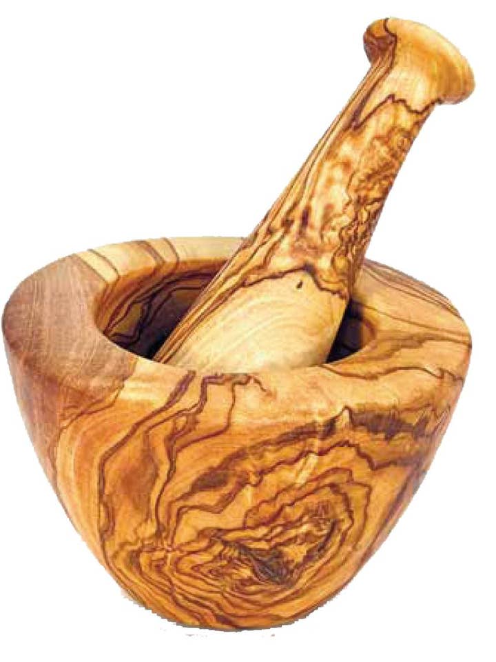 Mortero de madera de olivo para venta al por mayor de Dolfi