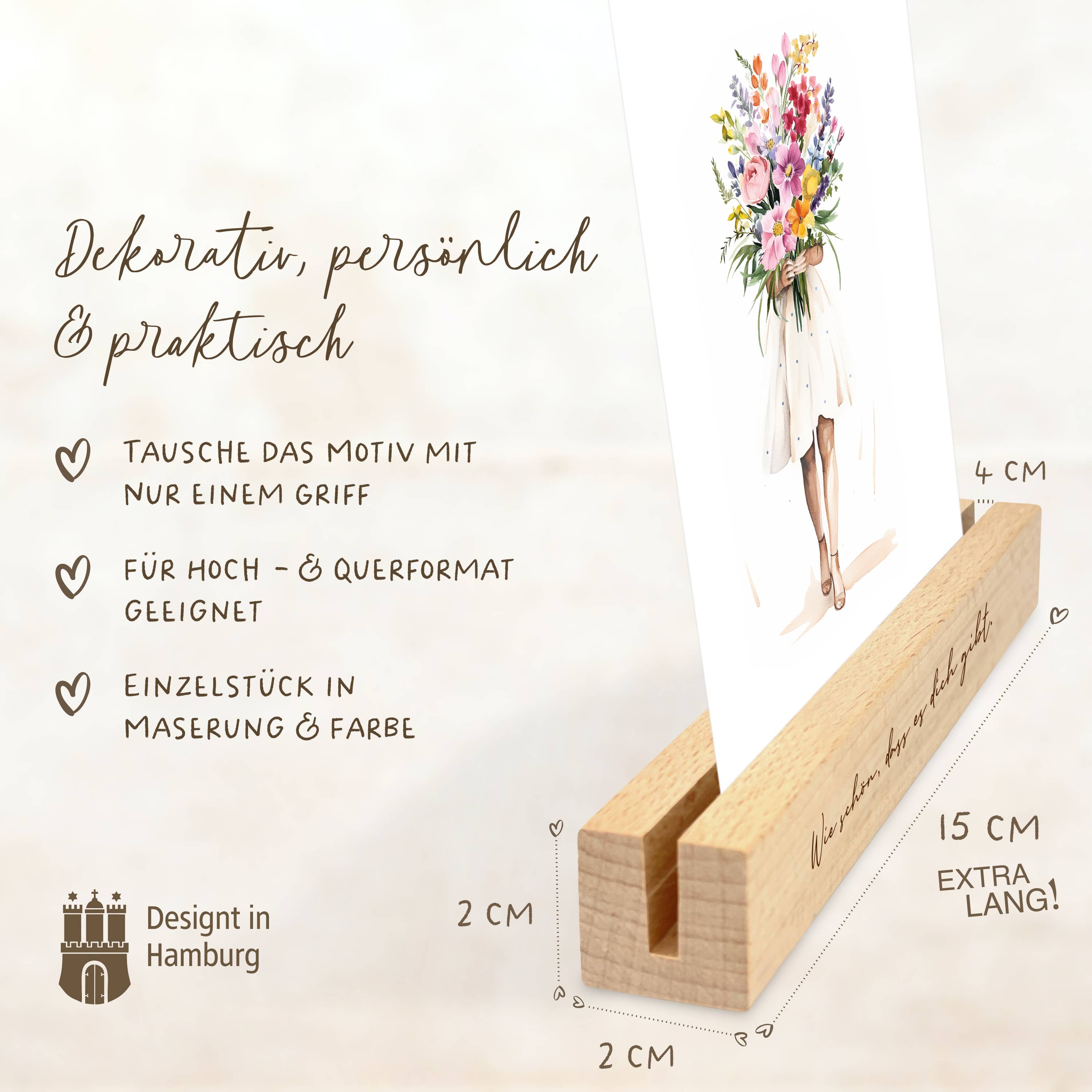 LOViLEE – Moldura por atacado – Momentos de Felicidade | Conjunto com 2 Porta-Cartões | Nº KH-014