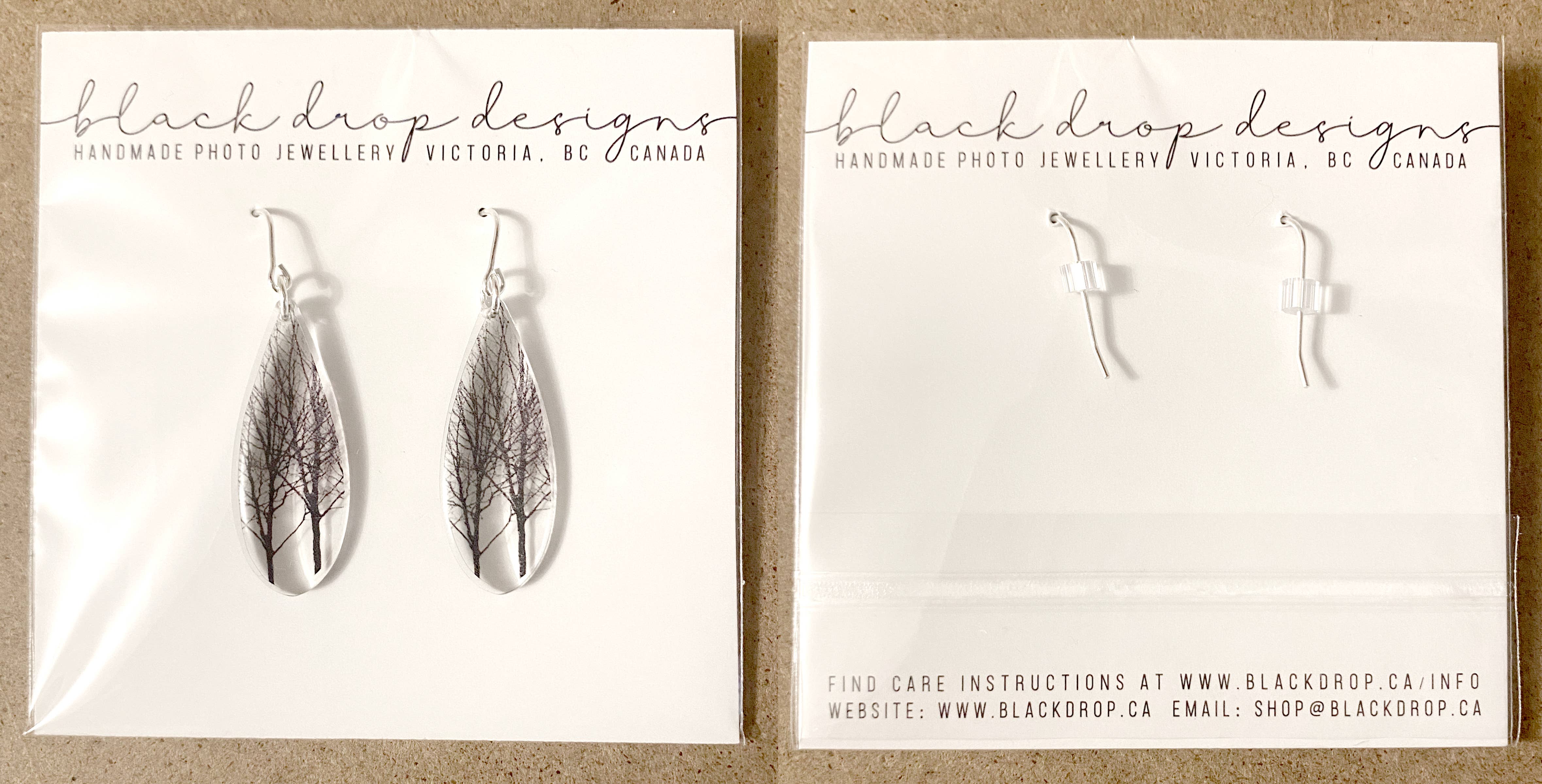 Black Drop Designs – Brincos de argola por atacado – brincos de papel de parede2