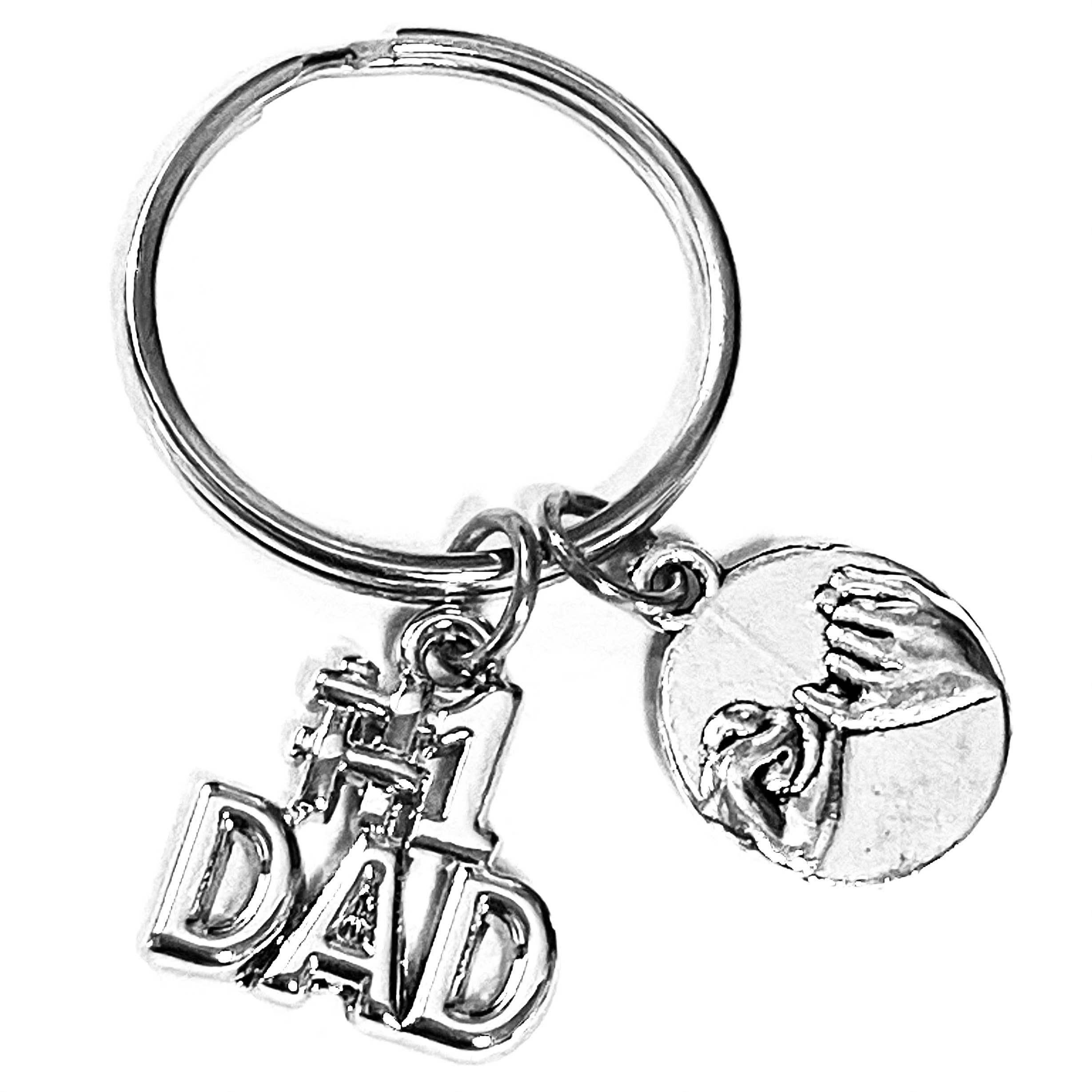 Broken Record Boutique – Engroshandel Nøglering - Herre – Fars dag #1 Far Charm nøgleringe nøgleringe til mænd15