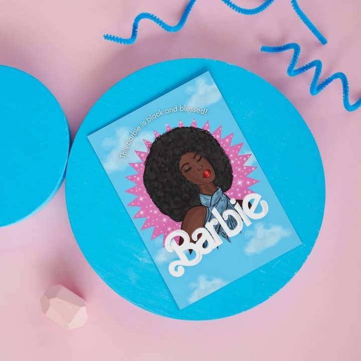 Afro Garden - Vendita all'ingrosso Biglietti di auguri generici - Biglietto d'auguri - Black Barbie