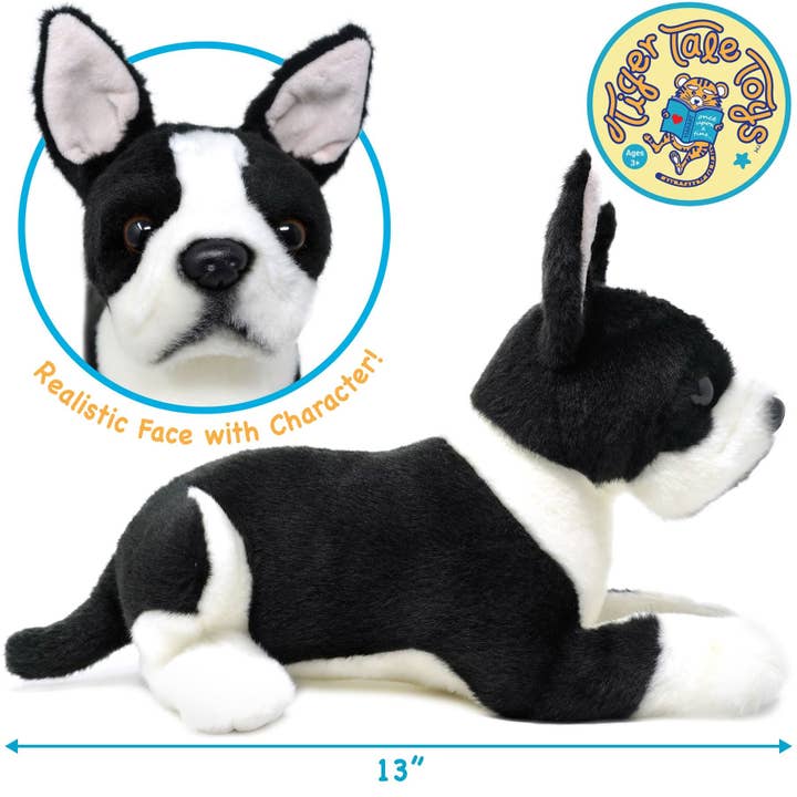 VIAHART Toy Co. - Wholesale Stuffed/Plush Toy - Kids & Baby - Baxter The Boston Terrier | 13 Inch Stuffed Animal Plush1