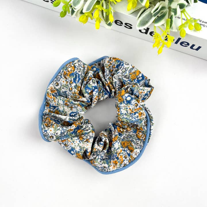 Elegant Floral Scrunchie, Spring and Summer Hair Tie for wholesale by TheDivaSoap