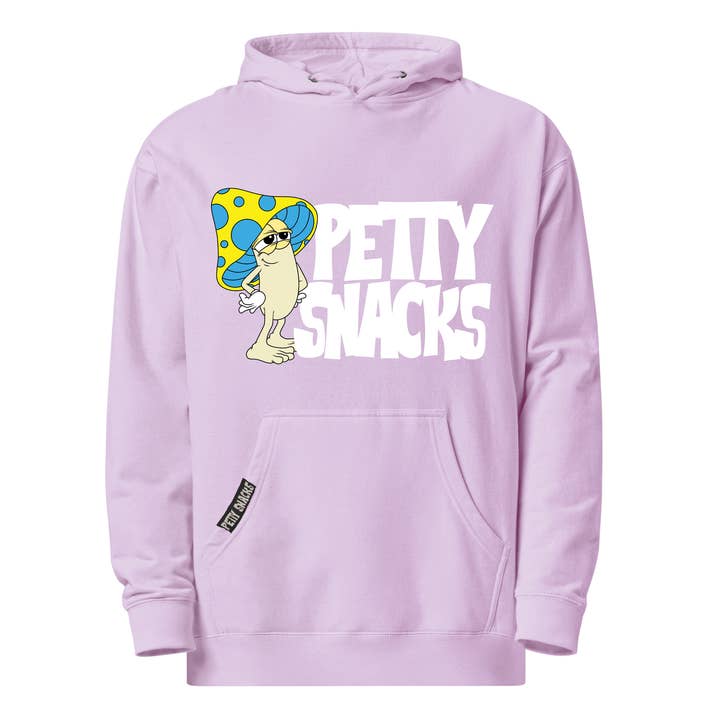 Petty Shroom Hoodie (Lavender) for wholesale by Petty Snacks