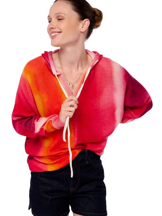 APOIL Cashmere - Venta al por mayor Sudadera con capucha - Mujer - PURPURINA