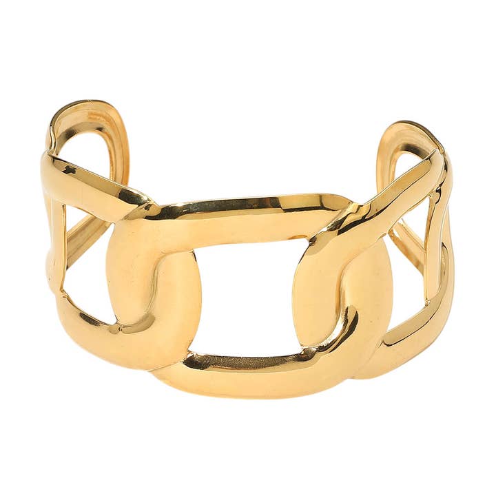 Sensibling Corp. - Wholesale Cuff Bracelet - SECRET BOX_Stainless Steel Bod Flat Chain Cuff Bracelet1